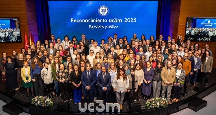 UC3M recognizes the trajectory and commitment of its personnel